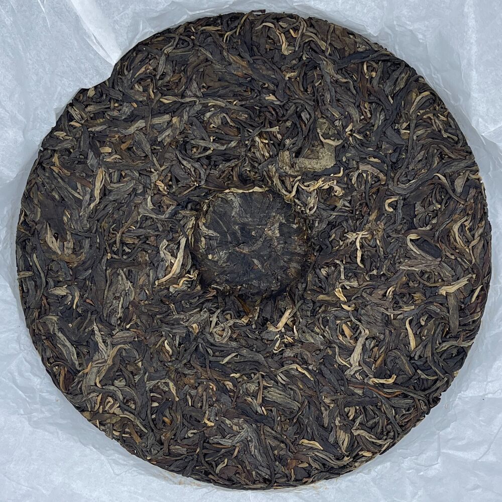 Pu'er tea, 2019, Tianmen Mountain ancient tree, 357 grams, raw