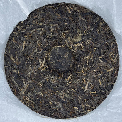 Pu'er tea, 2019, Tianmen Mountain ancient tree, 357 grams, raw