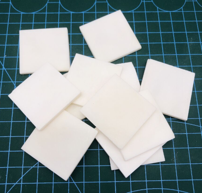 10pcs Various Sizes Natural Buffalo Bone Flat Blank Slice Description
