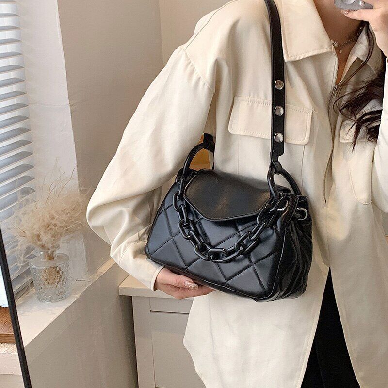 Tote Bag PU Leather Quilted Women's Handbag Shoulder Crossbody Bags