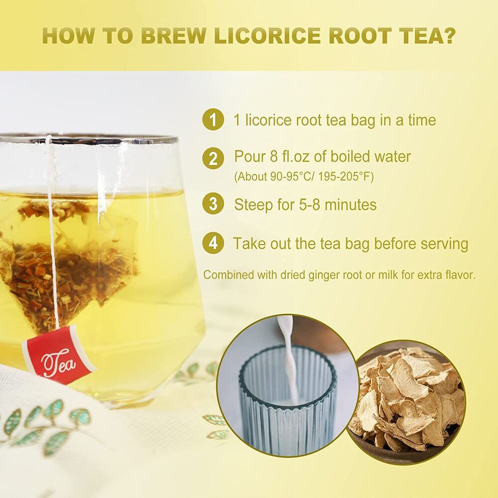 Organic Licorice Root Tea Bags 40 Teabags 2g/bag Licorice Root Herbal Tea