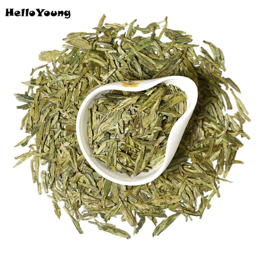 HELLOYOUNG 100g/3.52oz Top Xihu Longjing DragonWell Organic Green Tea Spring