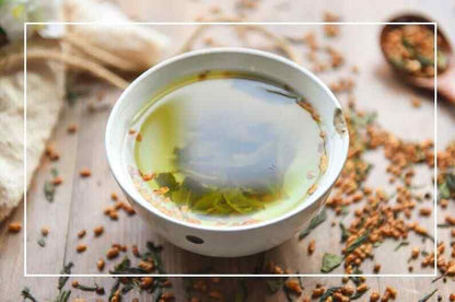 Organic Genmaicha Toasted Brown Rice Tea Loose Leaf Green Tea Dried Herb