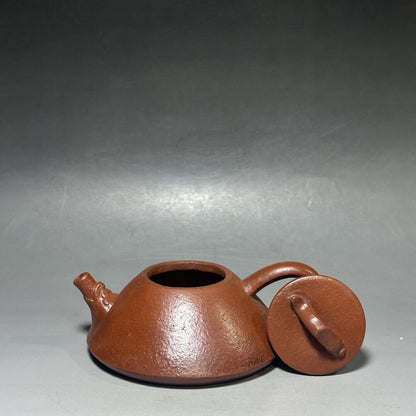 vintage chinese yixing purple clay teapot zisha ceremony carving Collectible art