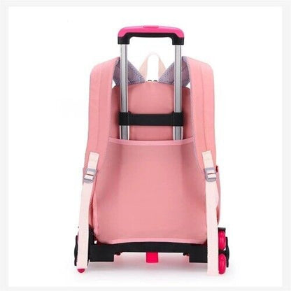 School Bag Child Wheels Primary Student Backpack Travel Bagpack Girls Schoolbags