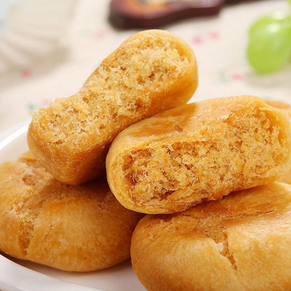 Leisure Food Pastry soft bread meat floss cake from China Snacks 三只松鼠_黄金肉松饼 456g