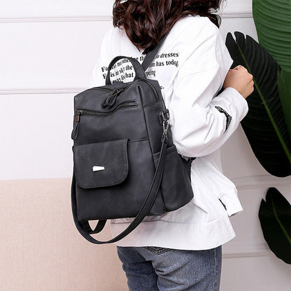 Women Leather Backpack Purse Sling Bag Back Pack Shoulder Handbag Waterproof