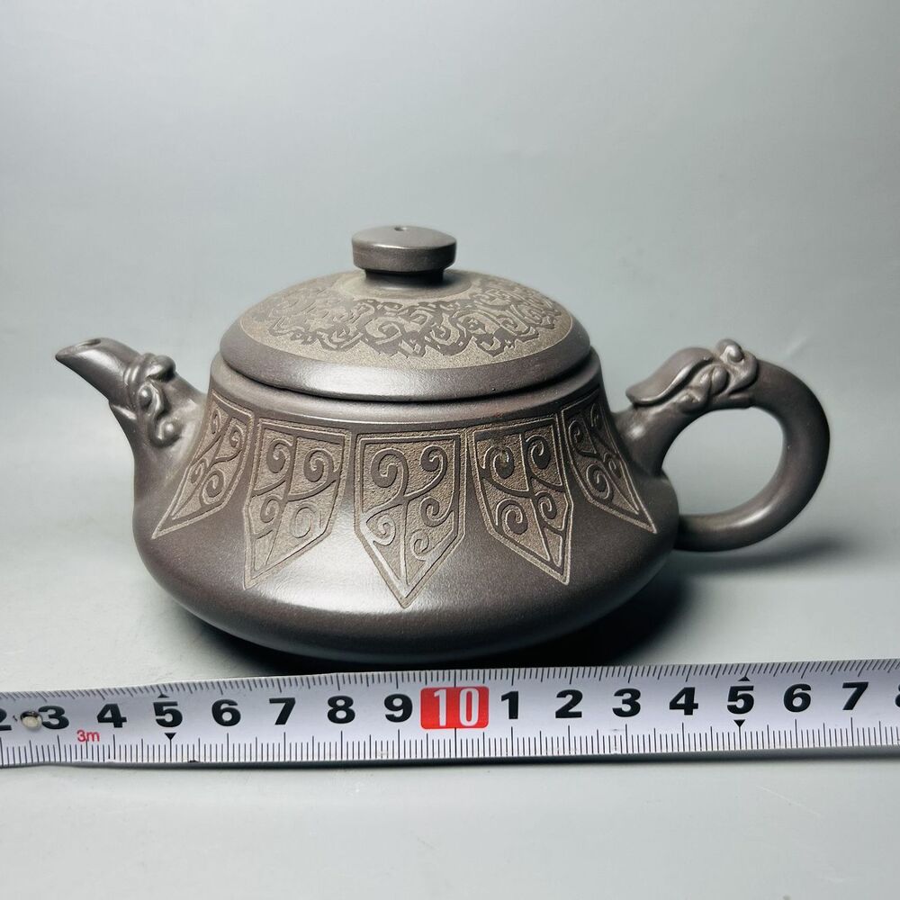 Vintage Chinese Yixing Purple Clay Teapot Zisha Ceremony Exquisite Teaware Art