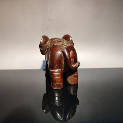 Home decoration elephant art sculpture decor living room wood carved wealt gifts