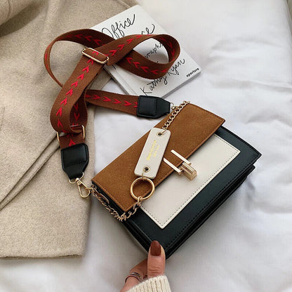 Bags Casual Shoulder Bags Contrast Color Ladies Bags