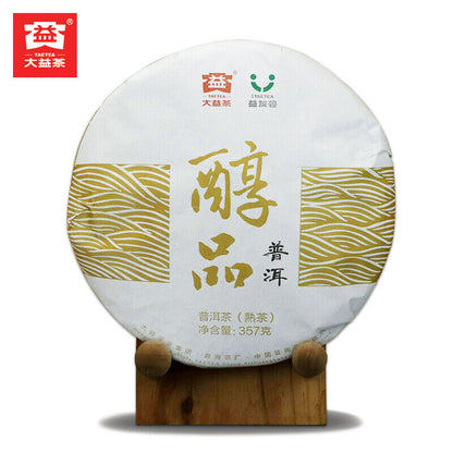357g Mellow Taste Menghai Dayi Chunpin Yunnan Pu-erh Tea Cake Ripe Puerh