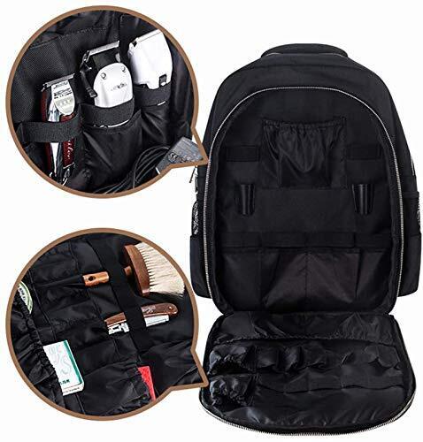 YOMQLJXB Portable Barber Bookbag Hairstylist 1 Count (Pack of 1), black