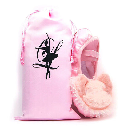 Dance Bag Shoes Storage Pouch Ballet Organizer Handbag Bags Satin Shoe Bag