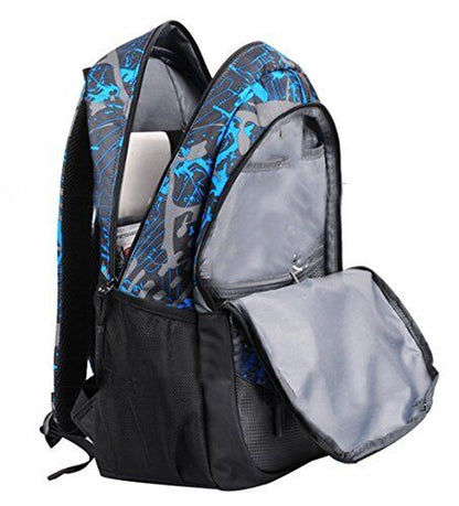 JiaYou Boy Girl Unisex 20L Fashion School Bag Backpack 20L, Usb Colorg 2 Sets