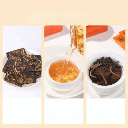 250g Tangerine Peel White Tea Fuding White Tea Portable Mini Tea Brick Benefits