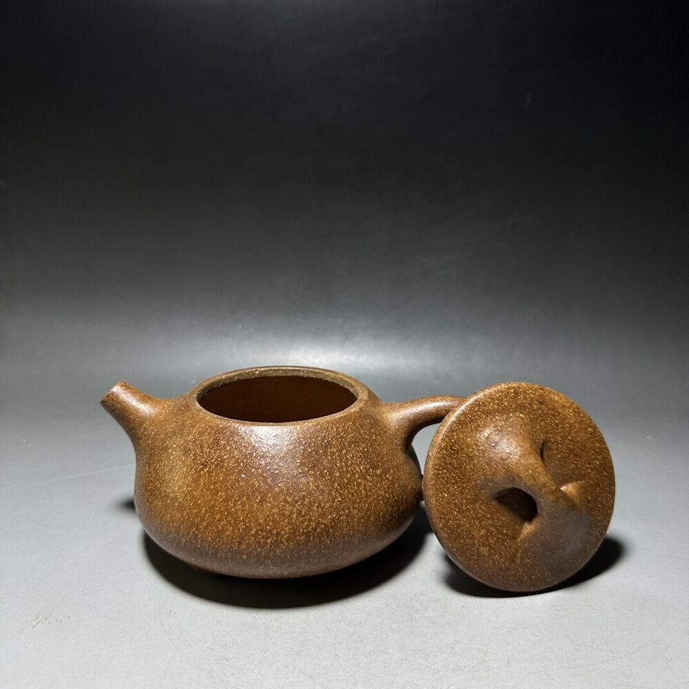 vintage chinese yixing purple clay teapot zisha ceremony carving Collectible art