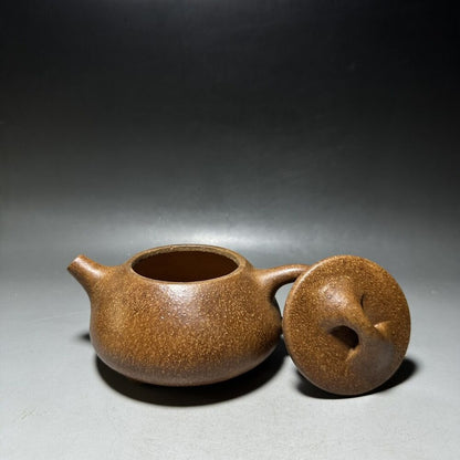 vintage chinese yixing purple clay teapot zisha ceremony carving Collectible art