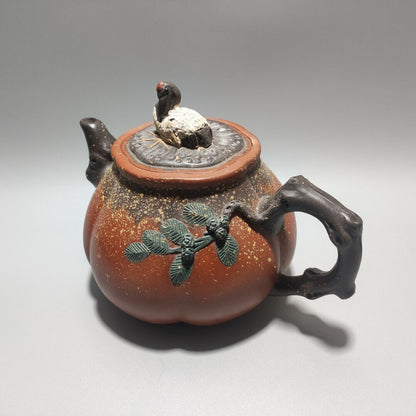 Chinese Yixing Purple Clay Teapot Tea Set Pot Zisha Ceramic Cute Decor Figurine