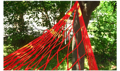 Camping Hammock Nylon Mesh Rope Strap Belt Comfortable Hanging Outdoor Furniture