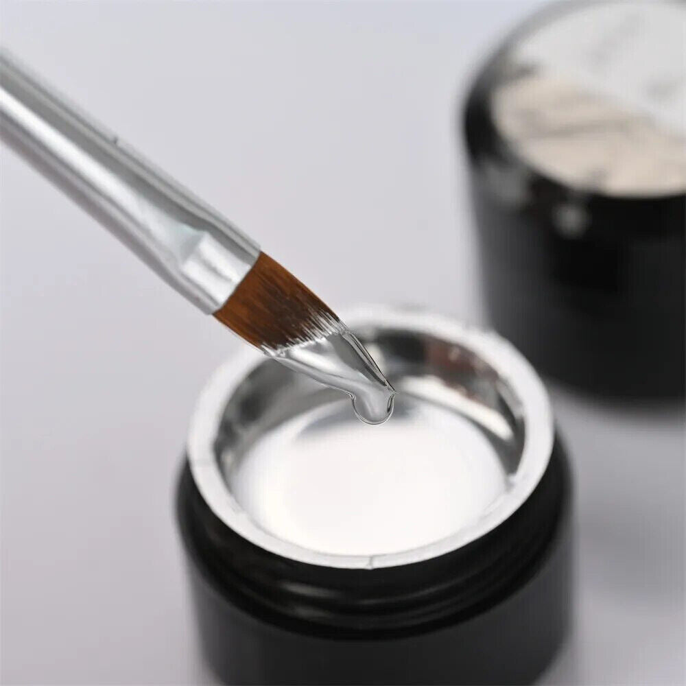 Gel Nail Polish 8ml Metallic Painted Silver Chrome 3D Metal Liquid Mirror Effect