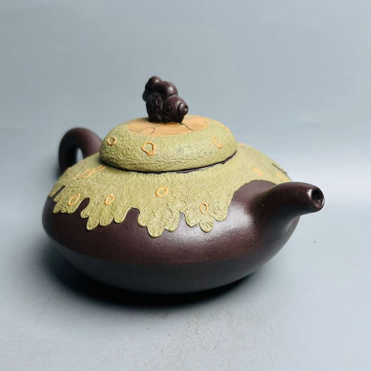 Chinese Yixing Purple Clay Teapot Tea Set Pot Zisha Ceramic Cute Decor Figurine