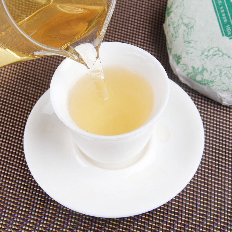 100g Pu-erh Raw Tea Cake 普洱生茶饼布朗山普洱七子饼圆茶生饼100克小饼茶叶