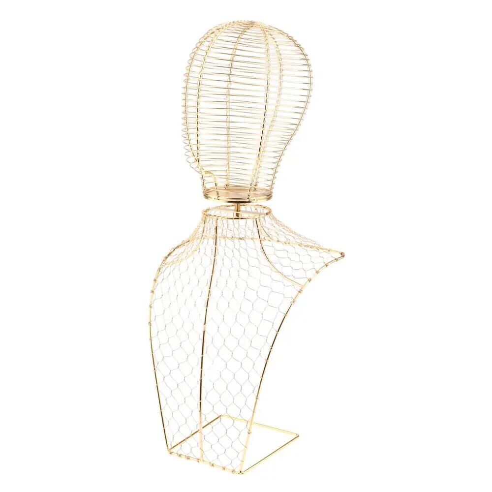Wig Stands Metal Head Half Of Body Part Mannequin Sport Cap Scarf Display Holder