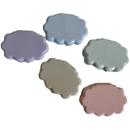 Contact Lens Case Plastic Fresh Small Portable Wave Cloud Storage Box 60x43x17mm