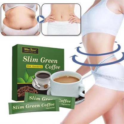 Weight Loss Green Coffee with Ganoderma Control Weight Detox Slim Tea 18pcs/box
