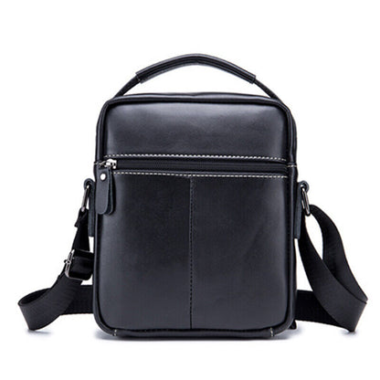 100% Genuine Leather Men's Crossbody Shoulder Bag 8" Handbag Business Cowhide