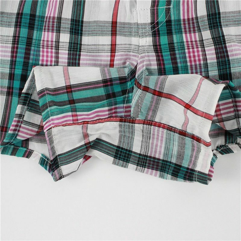 5Pcs/Lot Men's Underwear Boxers Shorts Casual Cotton Sleep Soft Plaid Underpants