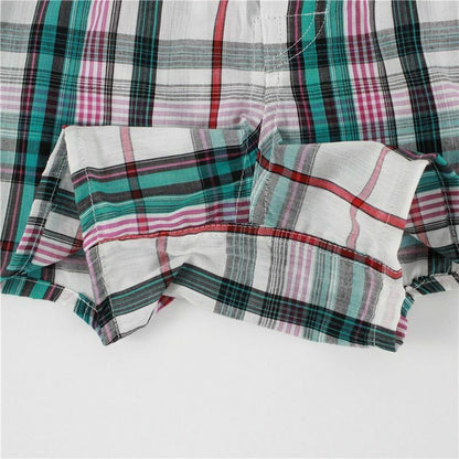 5Pcs/Lot Men's Underwear Boxers Shorts Casual Cotton Sleep Soft Plaid Underpants