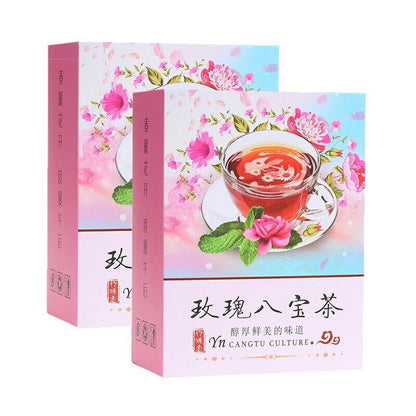 180g 15 Bag Natural Babao Tea Herbal Tea Includes Longan Rose Jujube Health Care