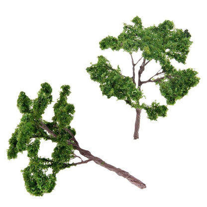 Model Trees 5Pcs Iron Wire DIY Railroads Park Nature Diorama Scenery Layout 10cm