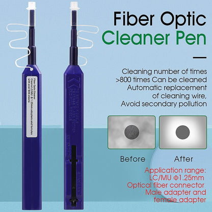 SC/FC/ST 2.5mm Fiber Optic Cleaning Pen LC/MU 1.25mm Cleaning Fiber Cleaner Tool