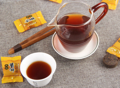 500g Pu-erh Glutinous Rice Aroma Ripe Puer Tea Mini Cake Tuo Cha Tea Cooked Pack