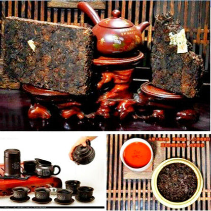 250g Premium Puerh Tea Brick Black Tea Anitique Puer Tea Collectible Pu-erh Tea