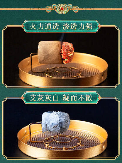 54pcs Moxa Pack Smokeless Moxibustion Box Portable Wormwood Stick Mugwort Roll艾灸