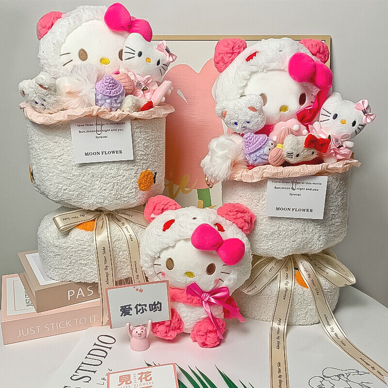 Hello Kitty Doll Bouquet Simulation Eternal Flower Graduation/birthday Gift