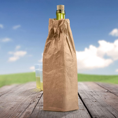 KoverUpz TYVEK BROWN BAG ARTWORK INSULATED WINE BOTTLE & 40oz COOLER SLEEVE...