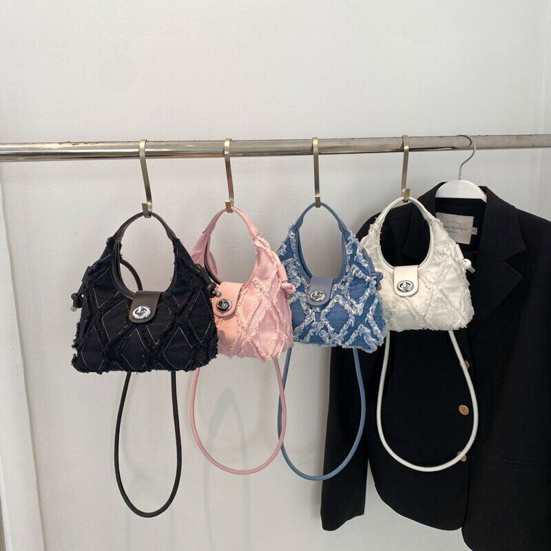 Canvas Shoulder Bags Women Crossbody Bag Denim Tote Satchel Bags Handbags