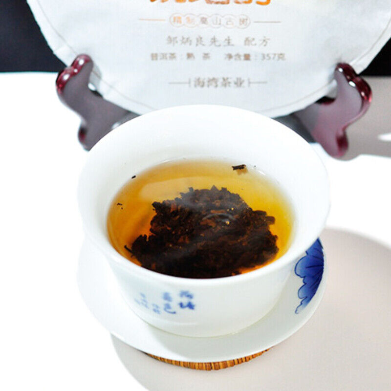Hu Po Chun Ripe Puer Yunnan Top-grade Old Comrade Haiwan Ancient Tree Pu Er Tea