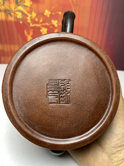 Chinese Yixing Purple Clay Teapot Zisha Ceramic Bamboo Teaware Gift Collection