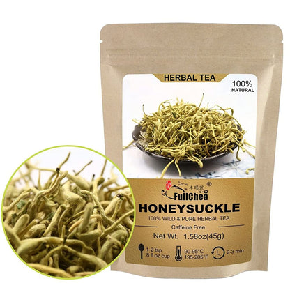 Organic Natural Dried Honeysuckle - Jin Yin Hua Honeysuckle Tea 1.58oz/45g