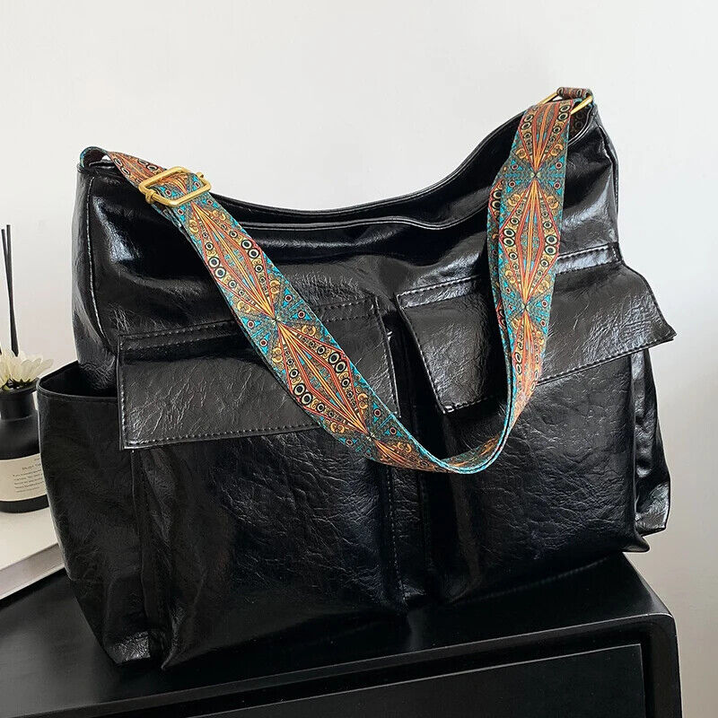 Bag Pu Leather Multi Pocket Women's Handbag Shoulder Bags
