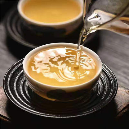 357g Yunnan Raw Puerh Tea Menghai Iceland Pu'er Raw Tea Cake Chinese Pu-erh Tea