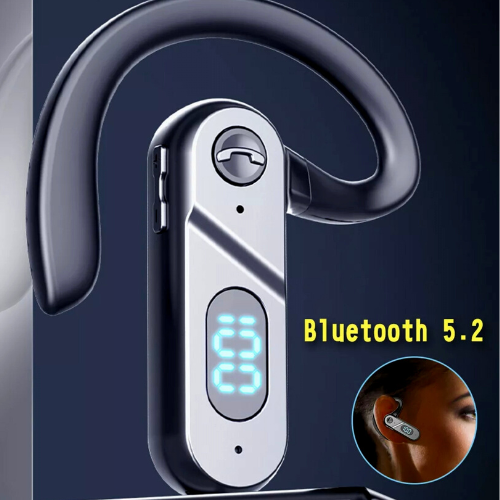 Trucker Bluetooth 5.2 Wireless Headset With Noise Cancelling Mic For Phones PC