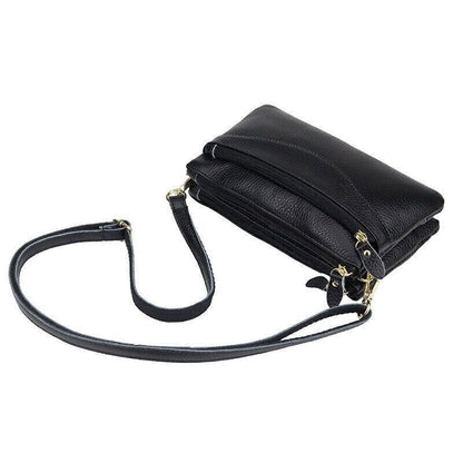 Women's Genuine Leather Bags Cow Leather Clutch Bags Mini Shoulder Bags