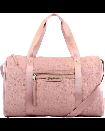 Juicy Couture Rosie Overnight Duffle Weekender Large Bag Quilted Taffy Logo