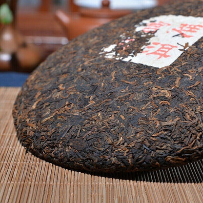 2002 Aged Yunnan Bulang GongTing Golden Buds Pu'er Puerh Puer Ripe Tea Cake 357g